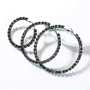 Baddie Rhinestone Hoops
